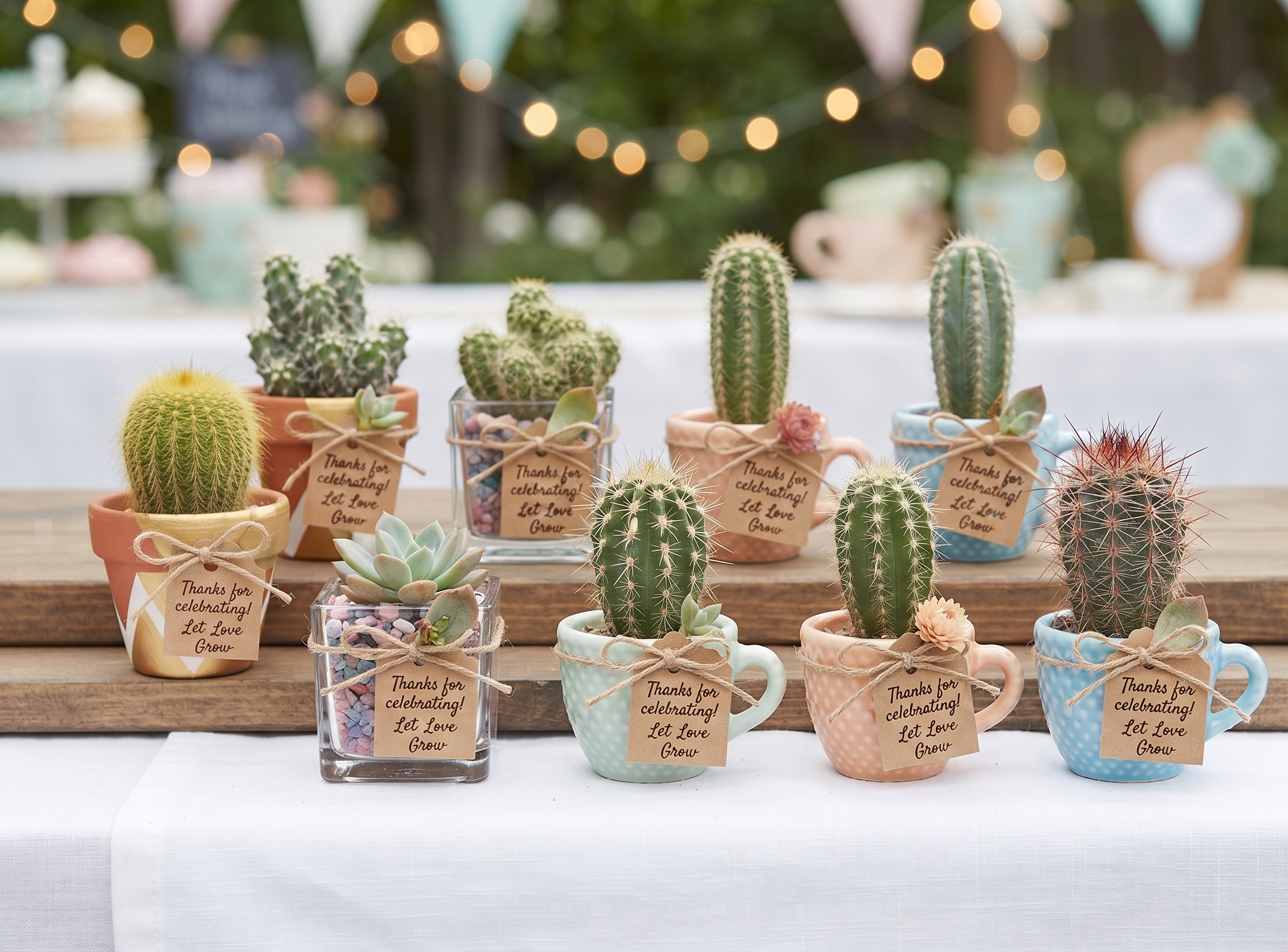 Mini Cactus Favors